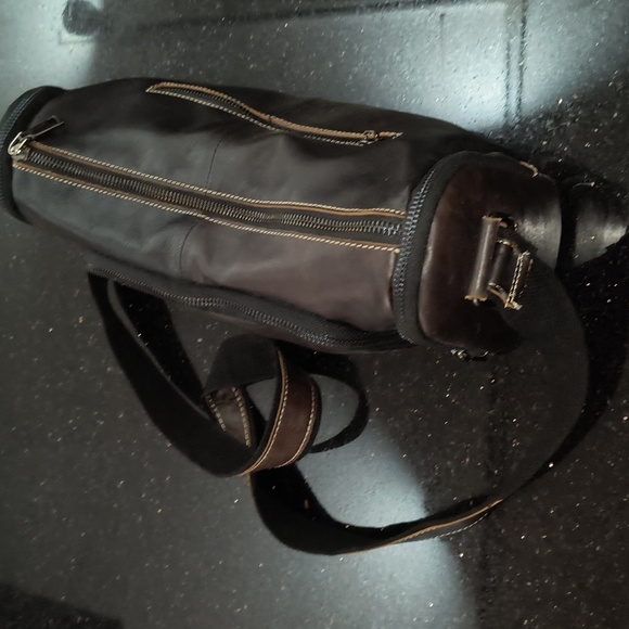 Bullcaptain Brown Leather Crossbody Bag NWOT - Picture 3 of 8